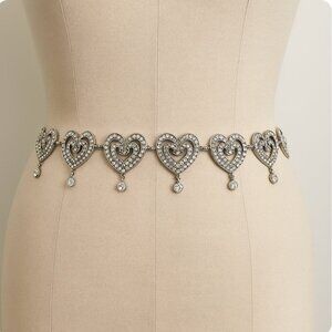 Rhinestone Heart Chain